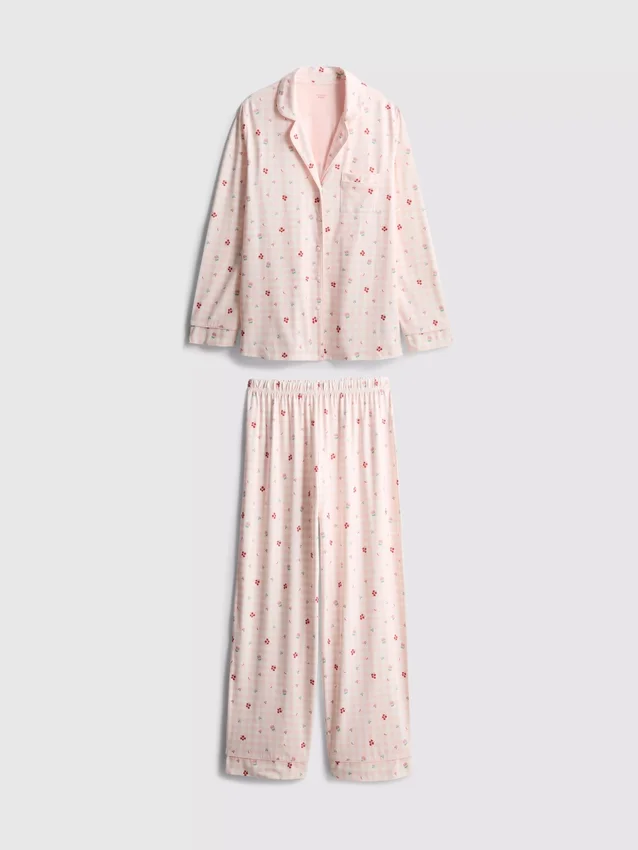 Pijamas estilo boyfriend de cuadros vichy de Stacey Solomon