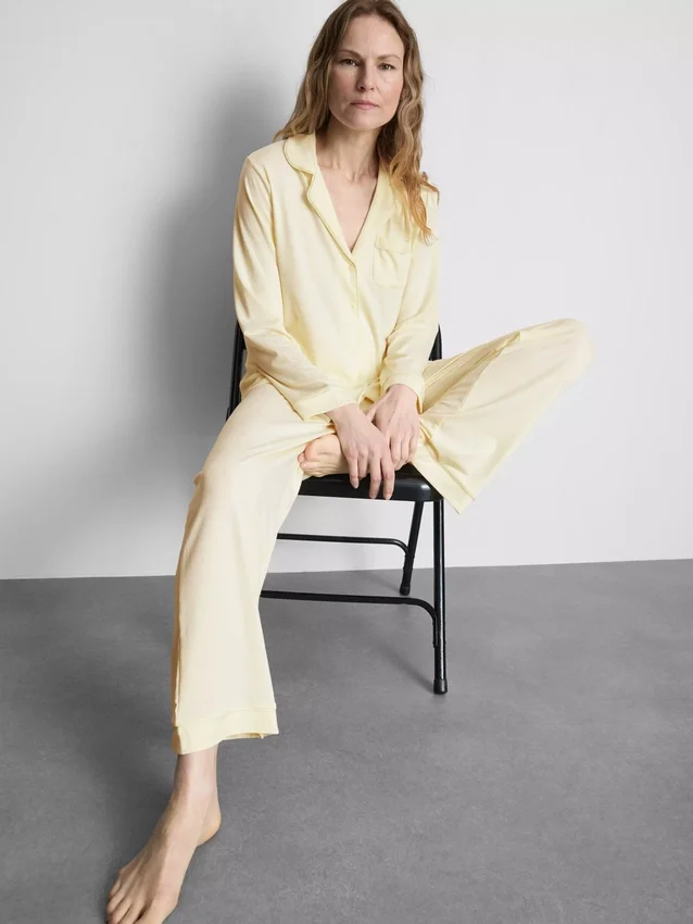 Pijamas estilo boyfriend de jersey