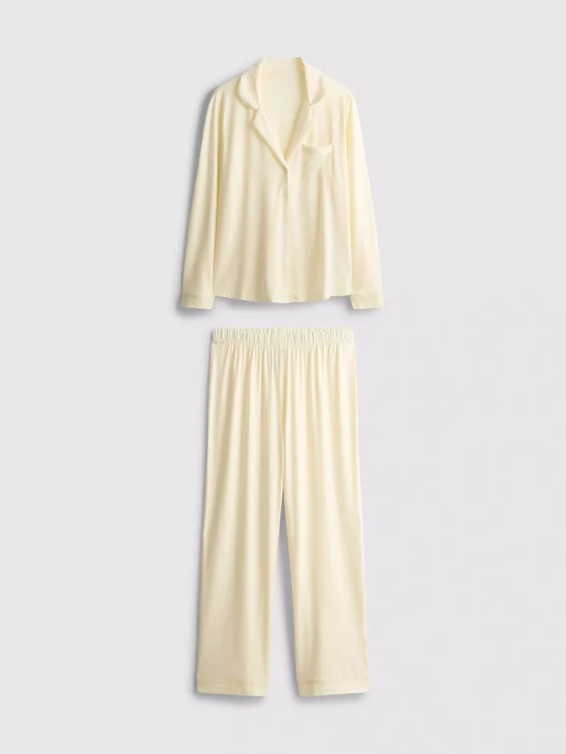 Pijamas estilo boyfriend de jersey
