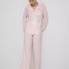 Pijamas estilo boyfriend de jersey a rayas