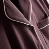 Pijamas estilo boyfriend de jersey con ribetes