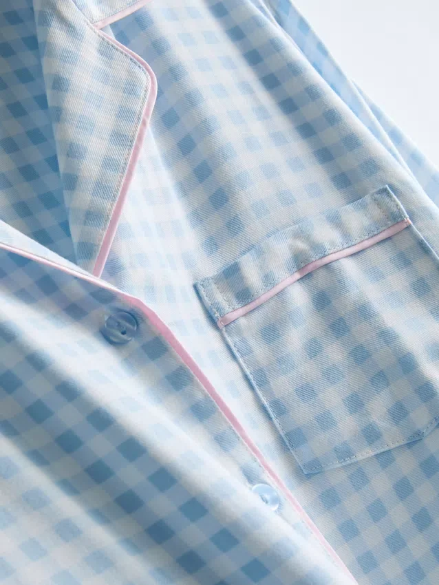 Pijamas estilo boyfriend de sarga