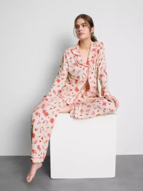 Pijamas estilo boyfriend estampados