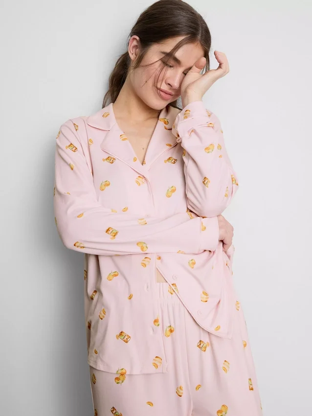 Pijamas estilo boyfriend estampados
