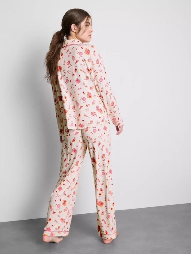 Pijamas estilo boyfriend estampados