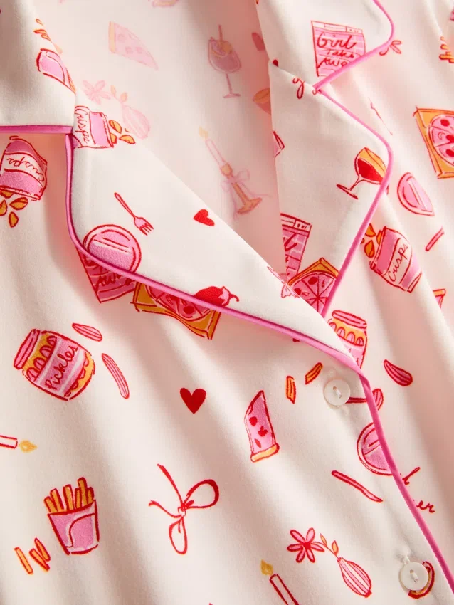 Pijamas estilo boyfriend estampados