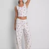 Pijamas sin mangas estampados de Winnie the Pooh de Disney, con alto contenido de algodón