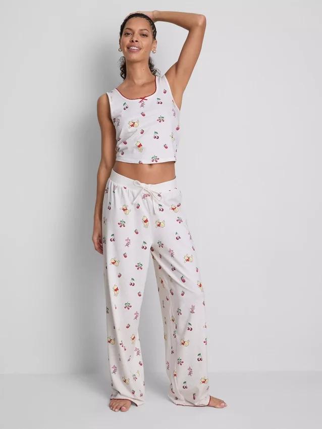 Pijamas sin mangas estampados de Winnie the Pooh de Disney, con alto contenido de algodón