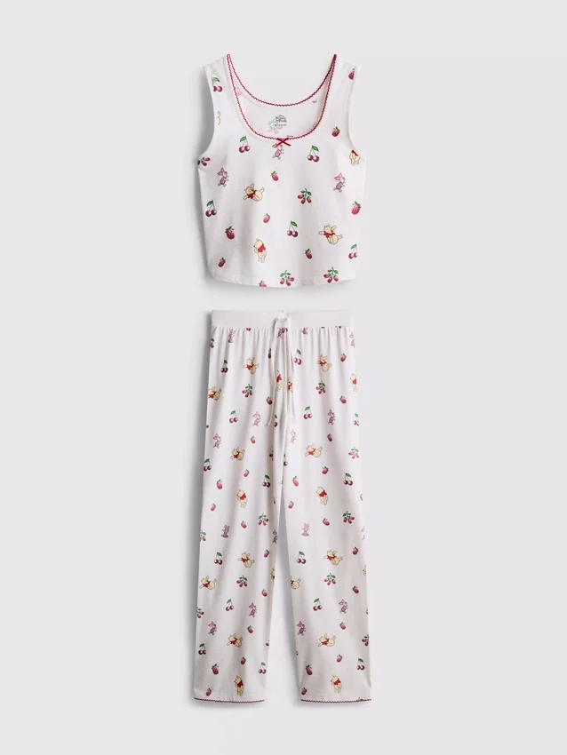 Pijamas sin mangas estampados de Winnie the Pooh de Disney, con alto contenido de algodón