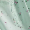 Pijamas tipo camisola con ribete de encaje