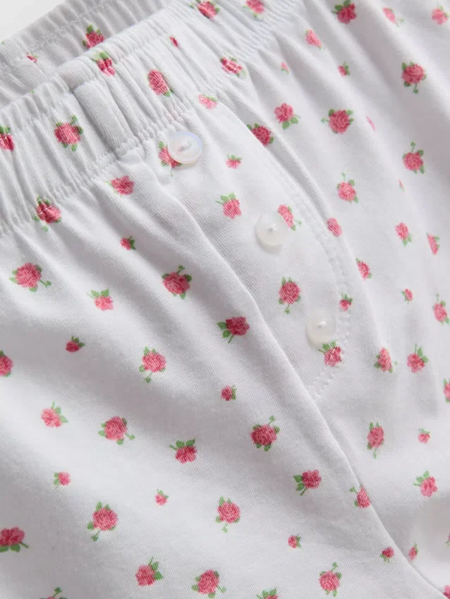Pijamas tipo camisola con ribete de encaje