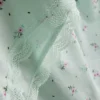 Pijamas tipo camisola con ribete de encaje