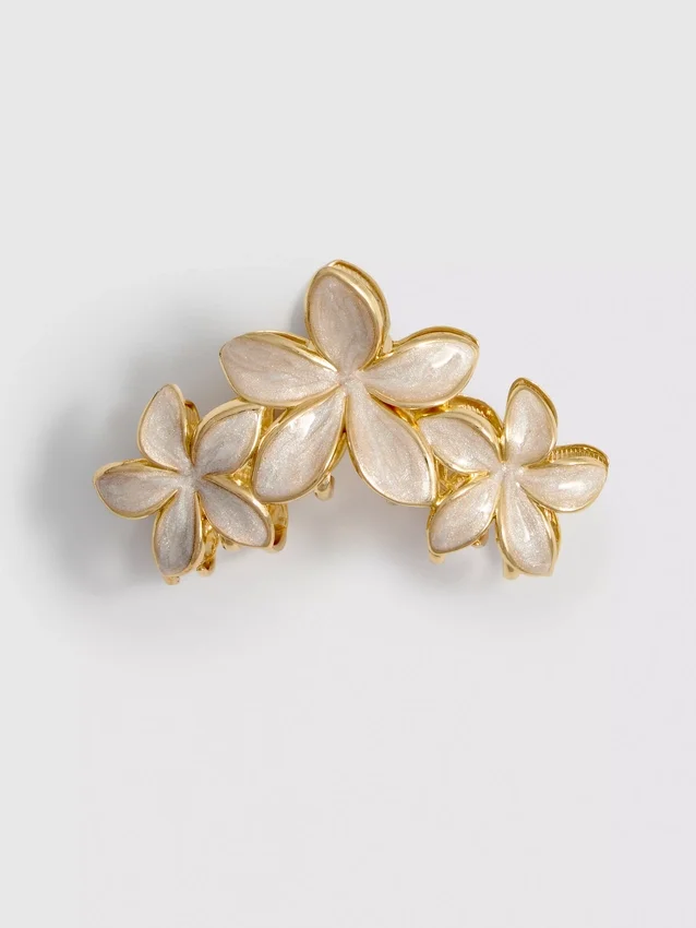 Pinza para el cabello con forma de orquídea