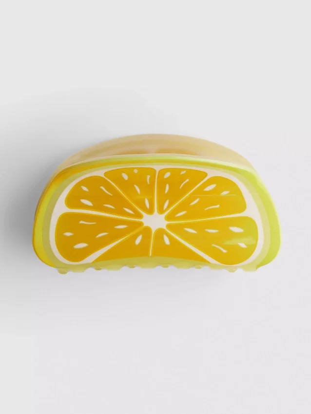 Pinza para el cabello con forma de rodaja de fruta