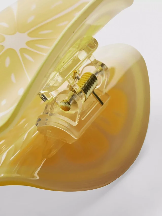 Pinza para el cabello con forma de rodaja de fruta
