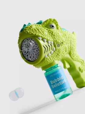 Pistola de burbujas de dinosaurios