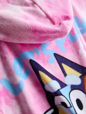 Poncho de felpa con capucha Bluey