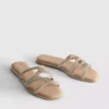 Sandalias con tiras y diamantes de imitación