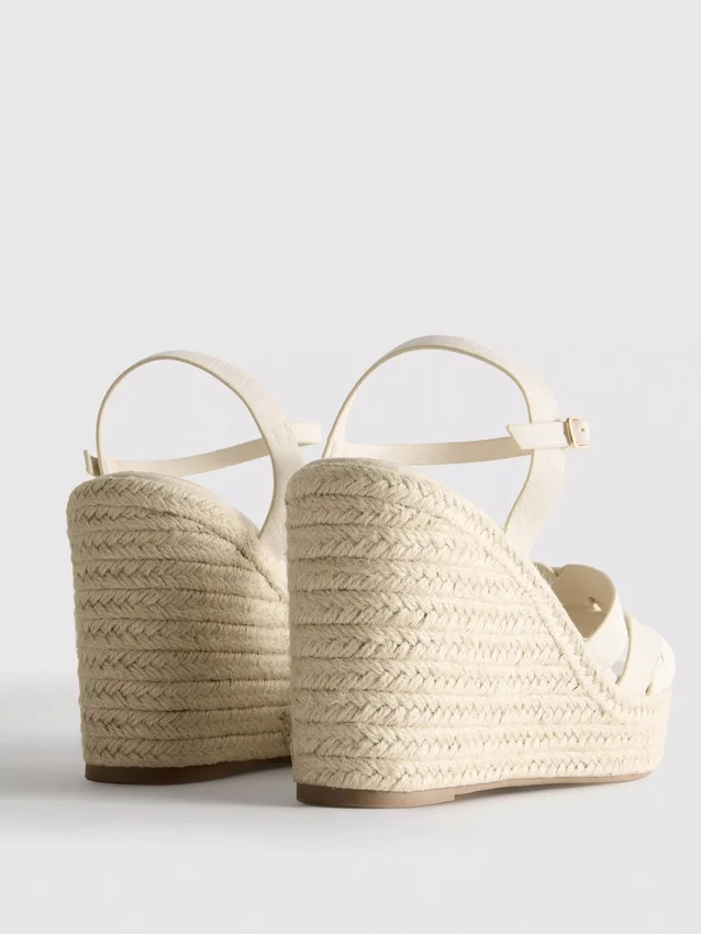 Sandalias de cuña tipo alpargata