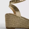 Sandalias de cuña trenzadas