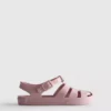 Sandalias de gelatina con diseño de rejilla