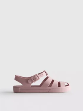 Sandalias de gelatina con diseño de rejilla