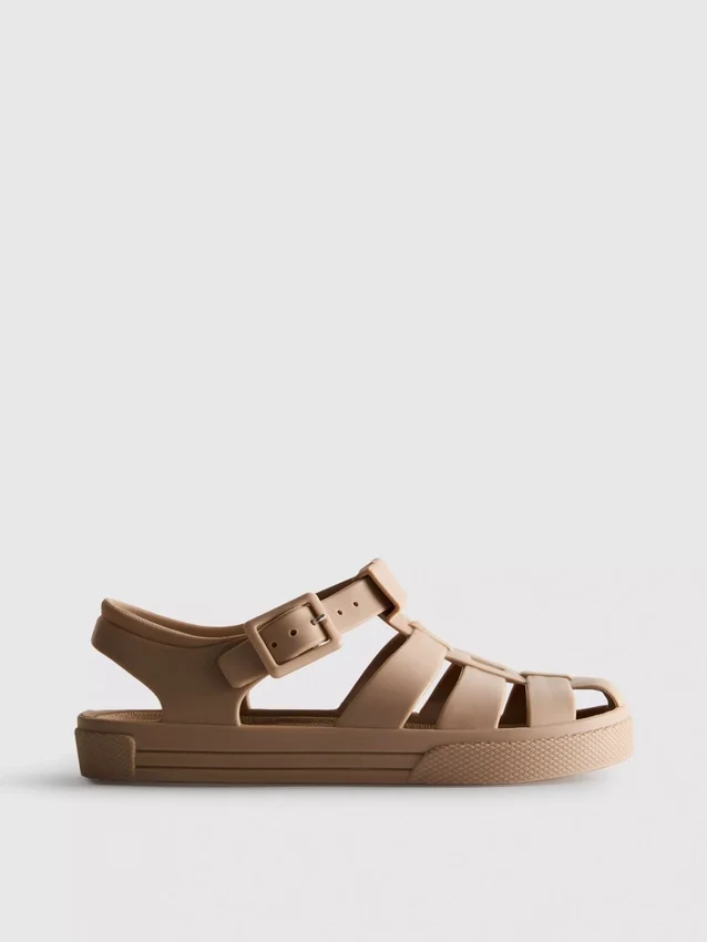 Sandalias de gelatina con diseño de rejilla