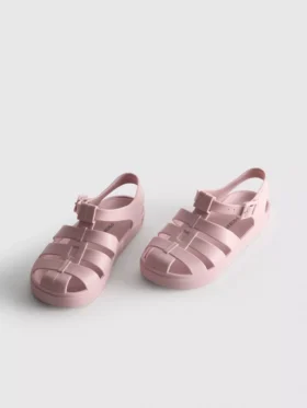 Sandalias de gelatina con diseño de rejilla