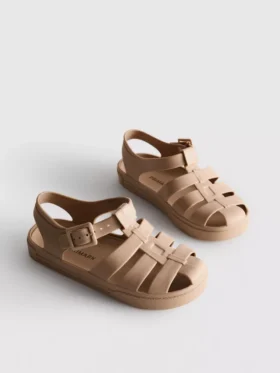 Sandalias de gelatina con diseño de rejilla