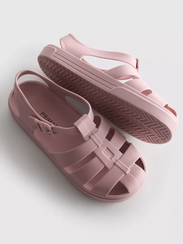 Sandalias de gelatina con diseño de rejilla
