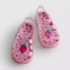 Sandalias de goma con jaula y purpurina