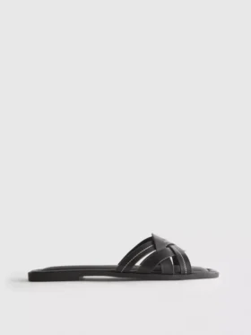 Sandalias de imitación de cuero trenzado