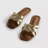 Sandalias de imitación de cuero trenzado