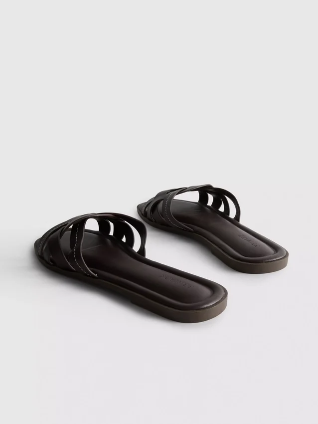 Sandalias de imitación de cuero trenzado