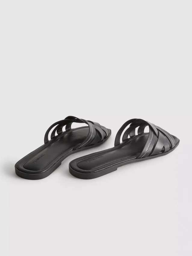 Sandalias de imitación de cuero trenzado