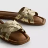 Sandalias de imitación de cuero trenzado