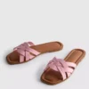 Sandalias de imitación de cuero trenzado