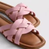 Sandalias de imitación de cuero trenzado