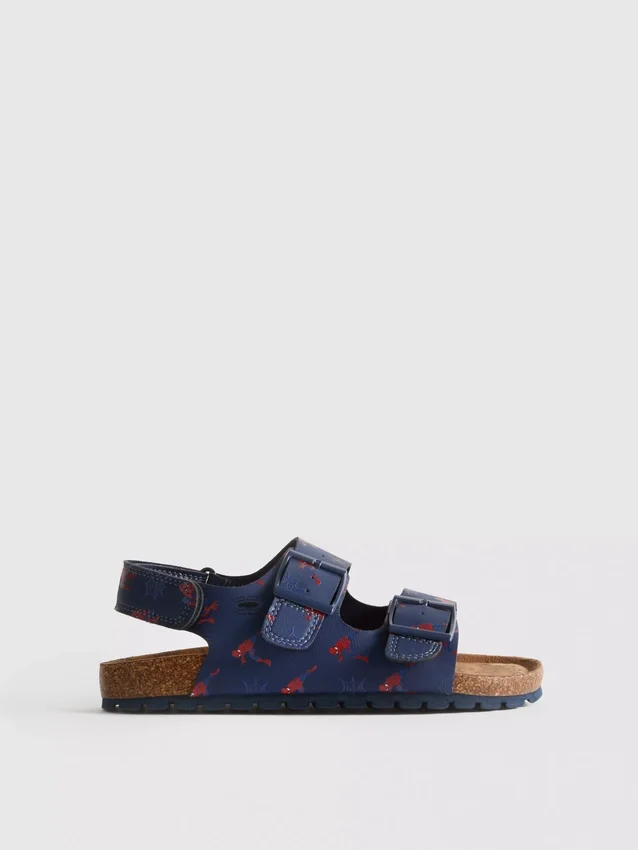 Sandalias de Marvel con Spider-Man y doble hebilla