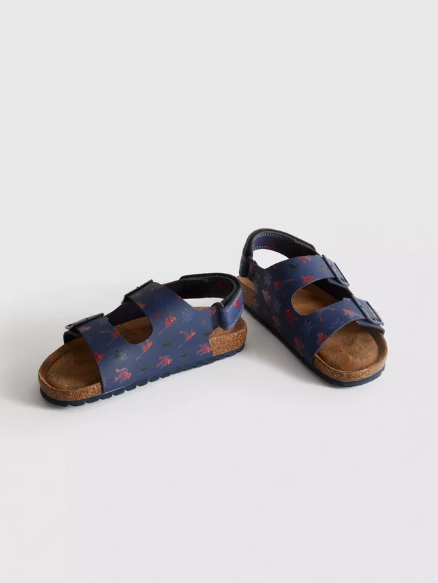 Sandalias de Marvel con Spider-Man y doble hebilla