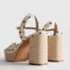 Sandalias de plataforma con detalle de nudo
