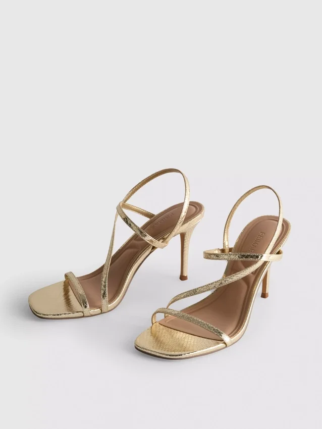 Sandalias de tacón casi imperceptible