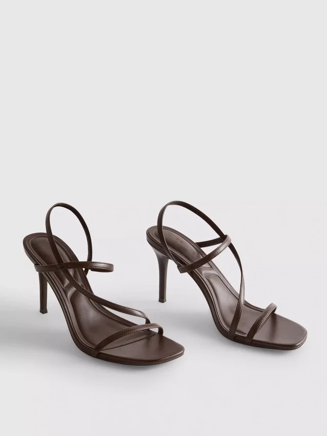 Sandalias de tacón casi imperceptible