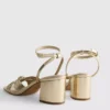 Sandalias de tacón con detalle retorcido