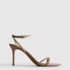 Sandalias de tacón con tiras