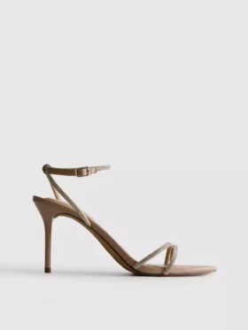 Sandalias de tacón con tiras