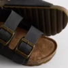 Sandalias de talón abierto con correas de doble hebilla
