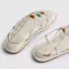 Sandalias de tiras con cuentas