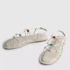 Sandalias de tiras con cuentas