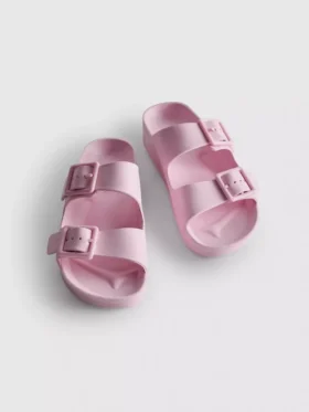 Sandalias de tiras gruesas con doble hebilla
